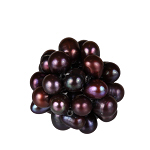 Perlenball, Perlenkugel, Ã˜18mm, Süßwasserperlen,metallic schwarz